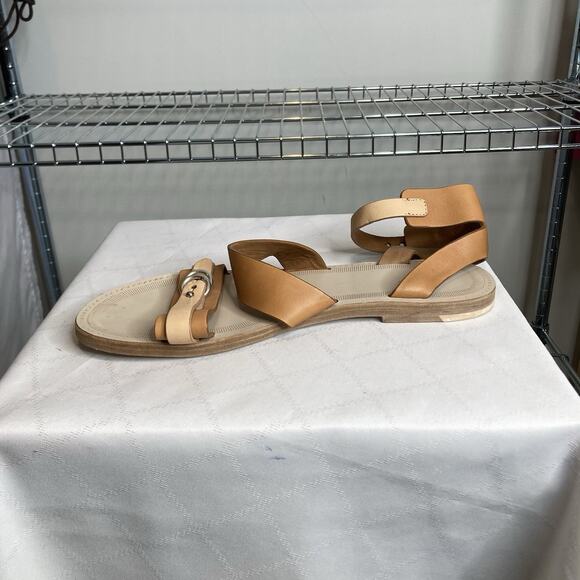 Rag & Bone Women's Tan Leather Lara Ankle Strap Sandals Size 41/ 11 US Coastal - Picture 5 of 8